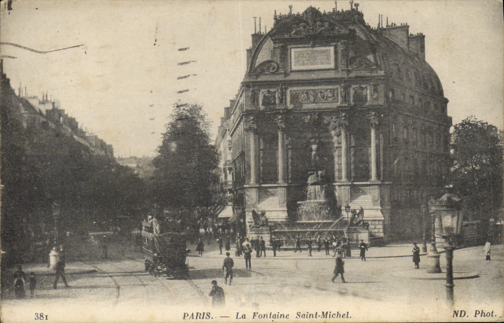 CPA Paris La Fontaine Saint Michel 