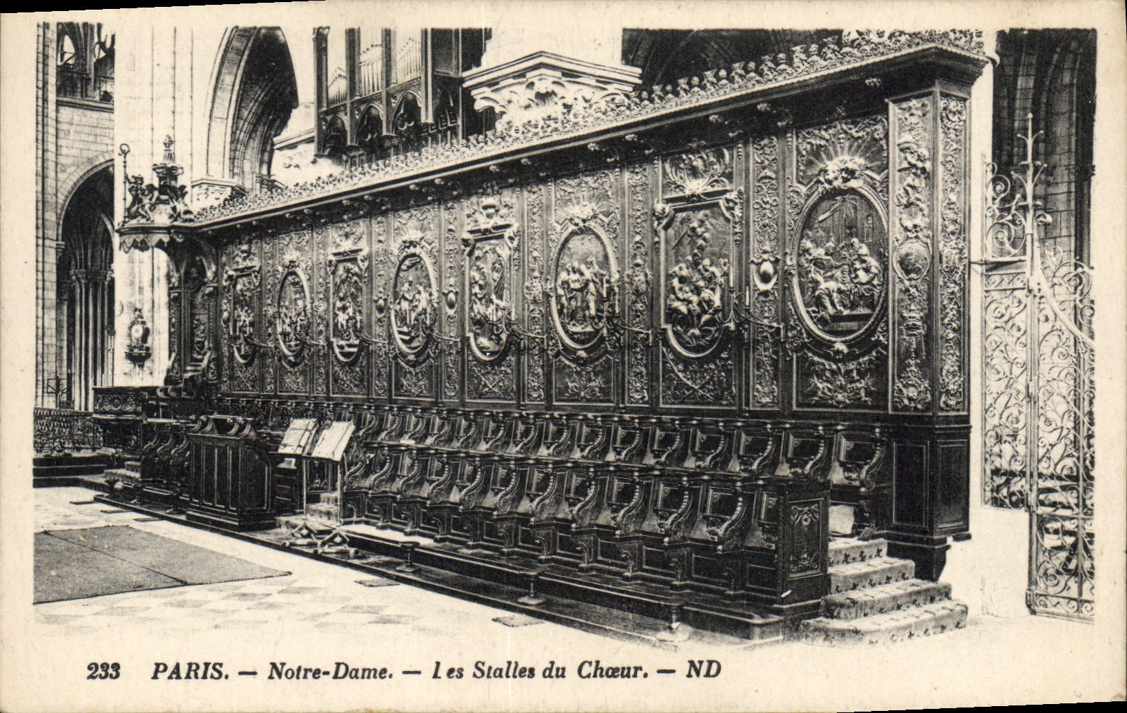 CPA Paris Notre Dame Les Stalles du Choeur