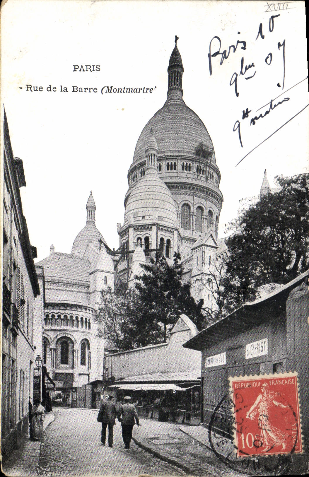 CPA Paris Rue de la Barre Montmartre 