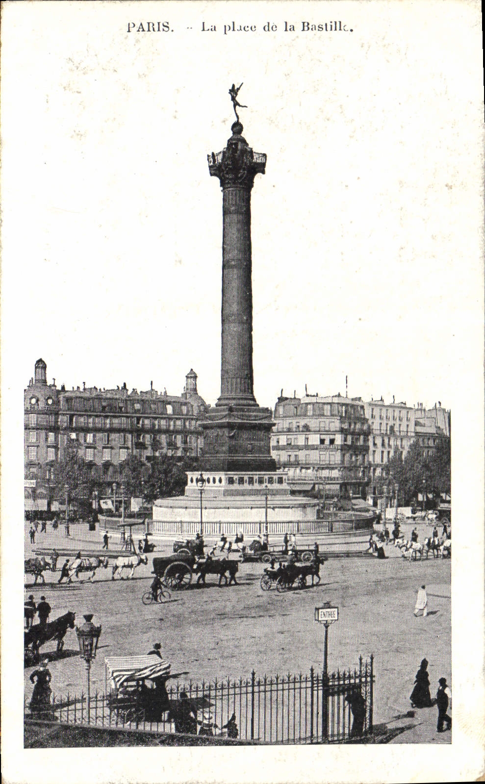 CPA Paris la Place de la Bastille