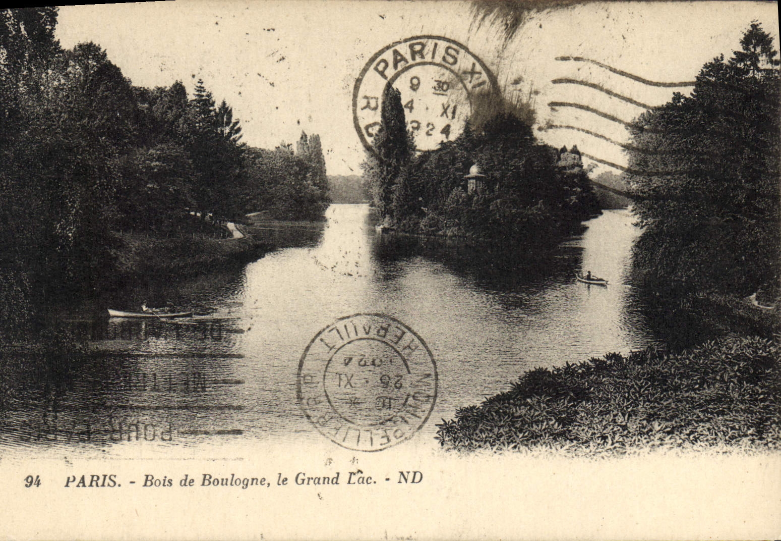 CPA Paris Bois de Boulogne le Grand Lac 