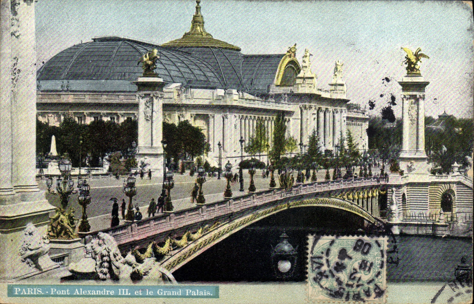 CPA Paris Pont Alexandre III et le Grand Palais 