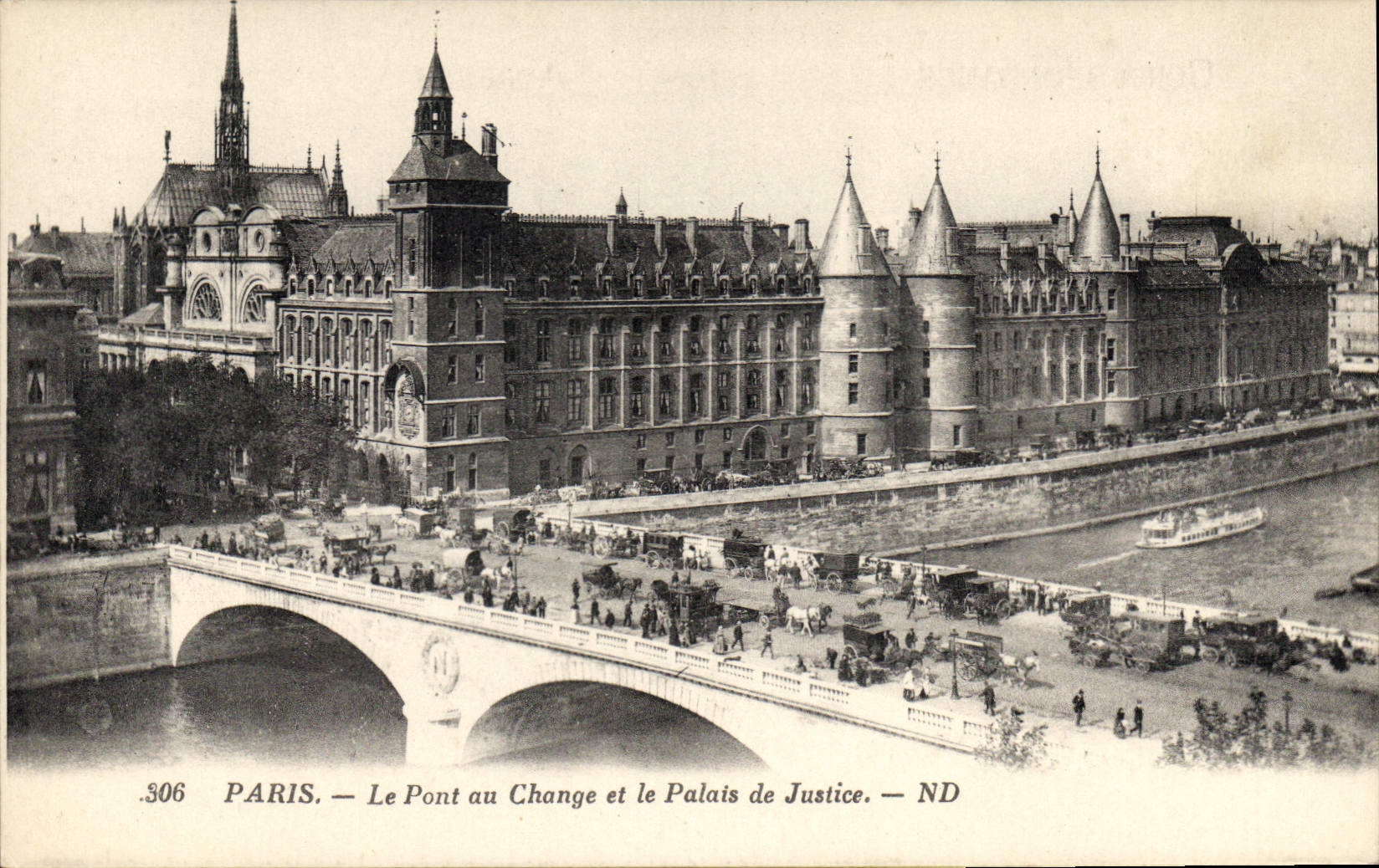 CPA Paris Le Pont au Change et le Palais de Justice