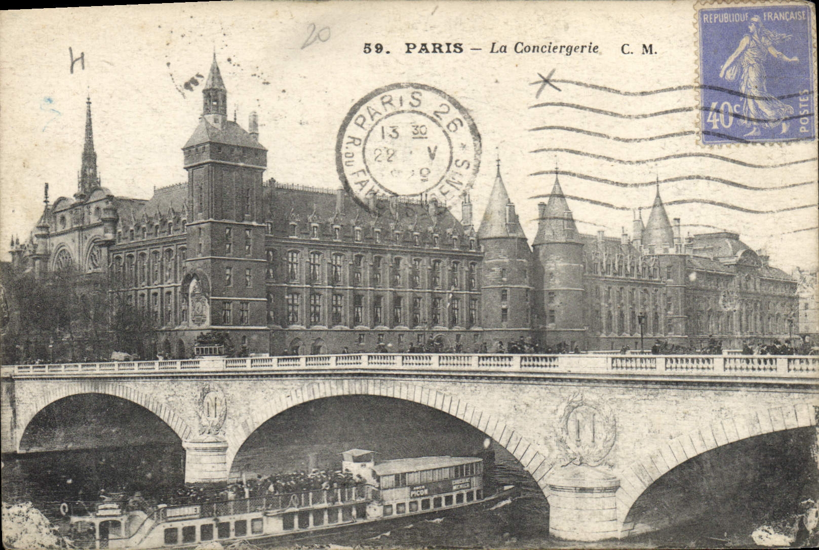 CPA Paris La Conciergerie 