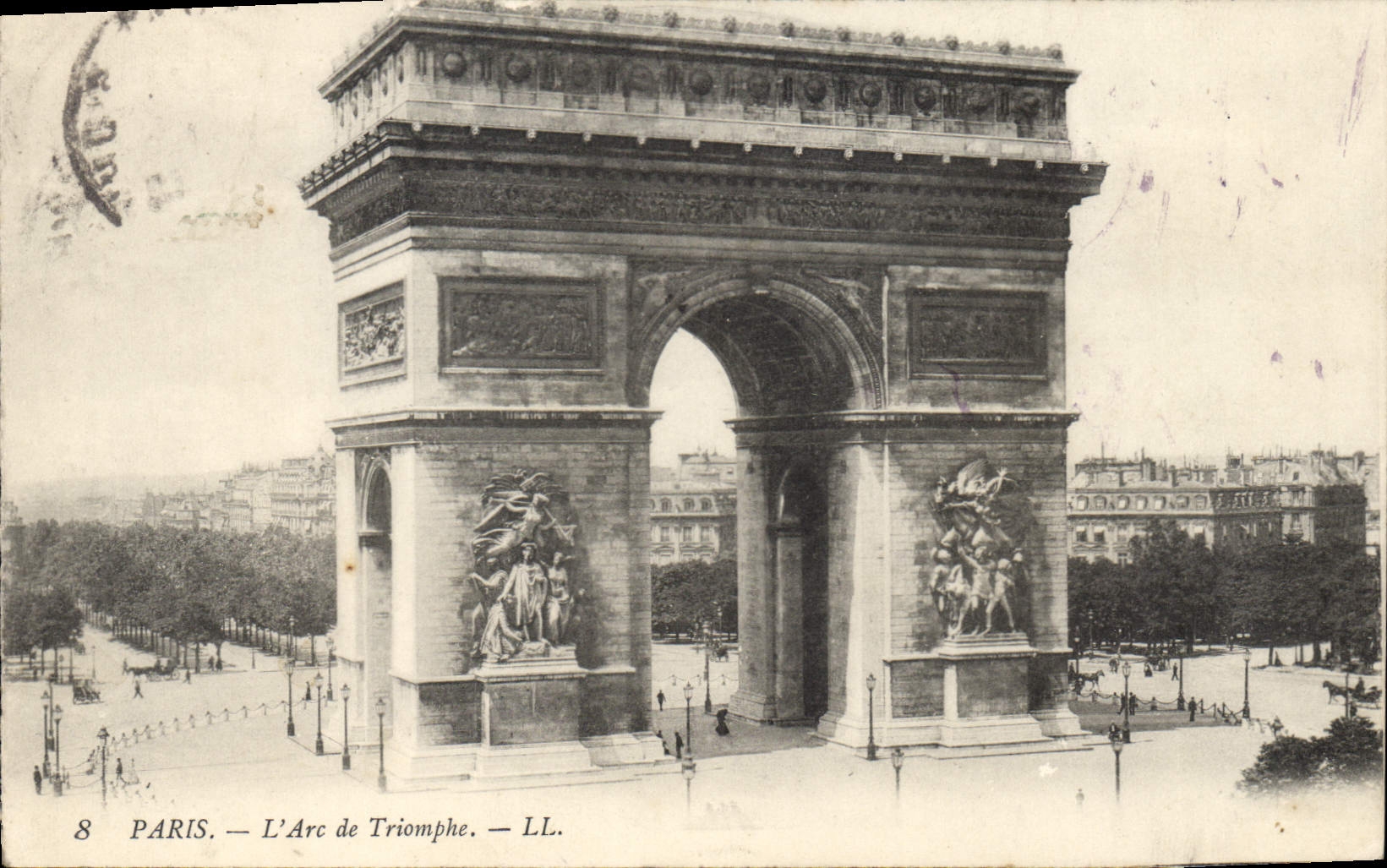 CPA Paris L'Arc de Triomphe 