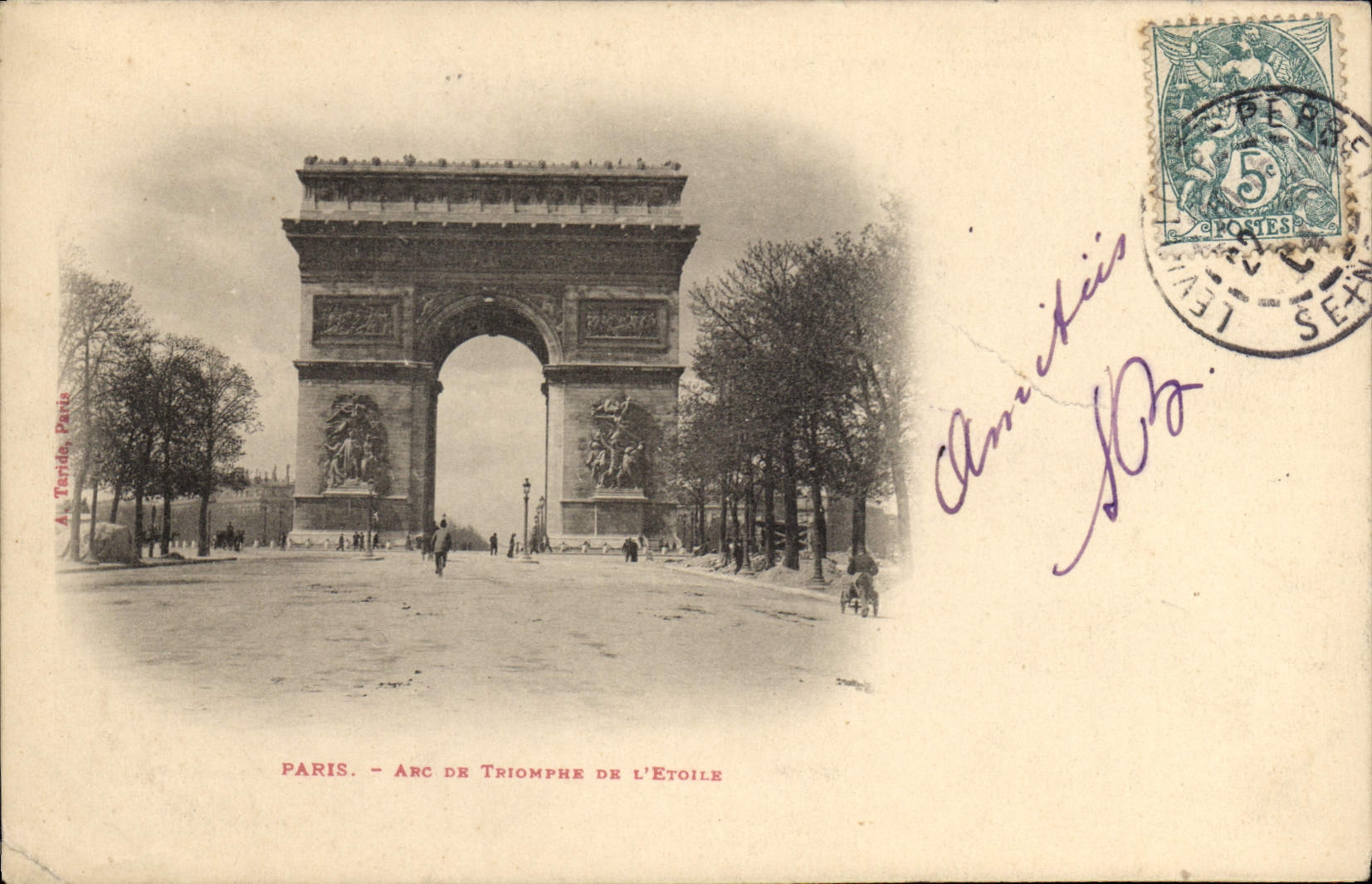 CPA Paris Arc de Triomphe de L'Etoile