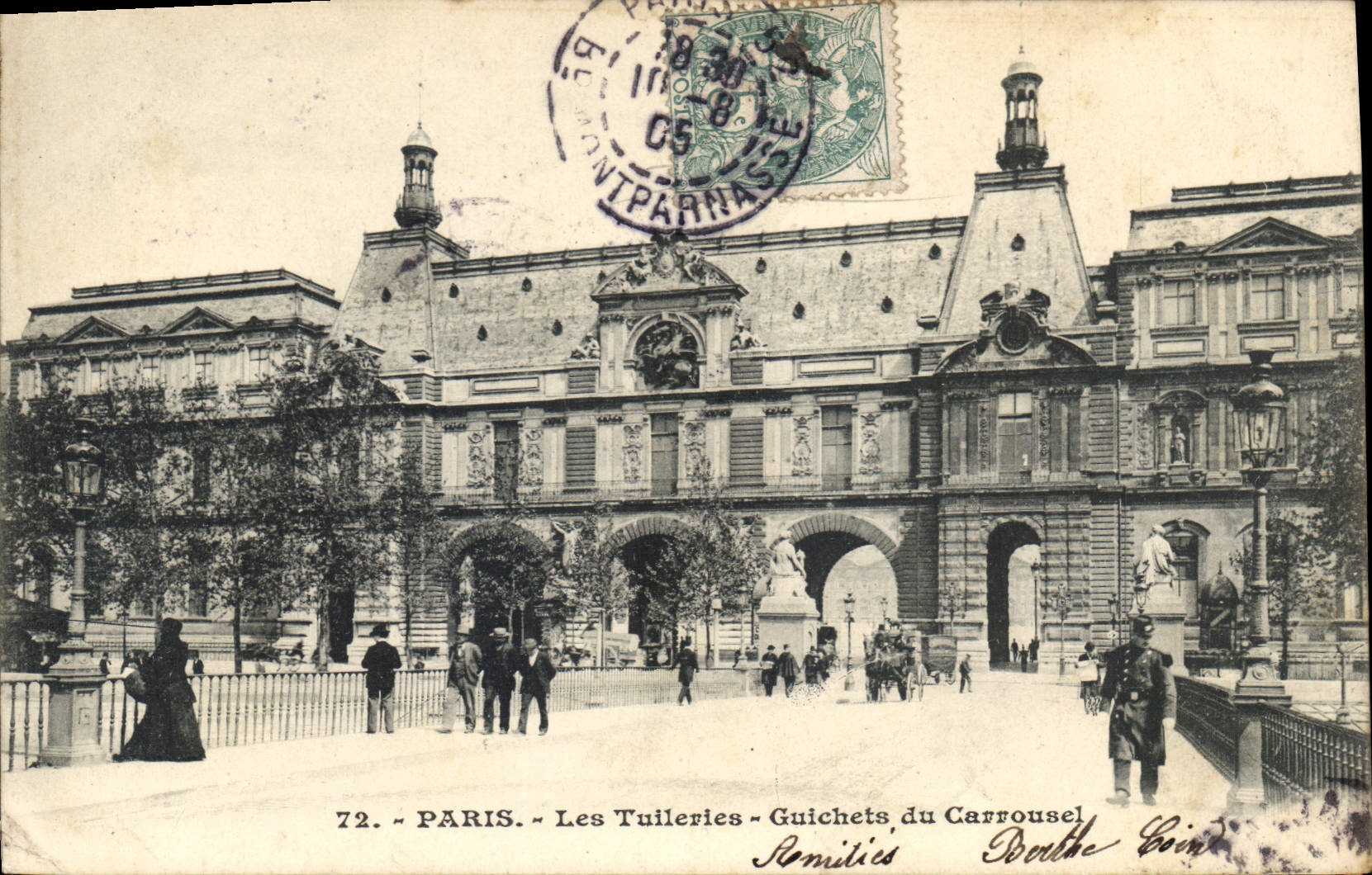 CPA Paris les Tuileries Guichets du Carrousel