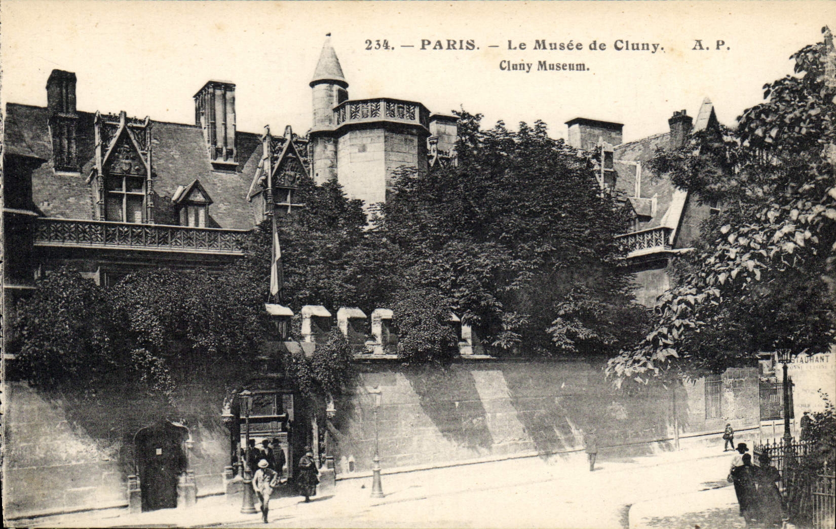 CPA Paris Le Musee de Cluny 