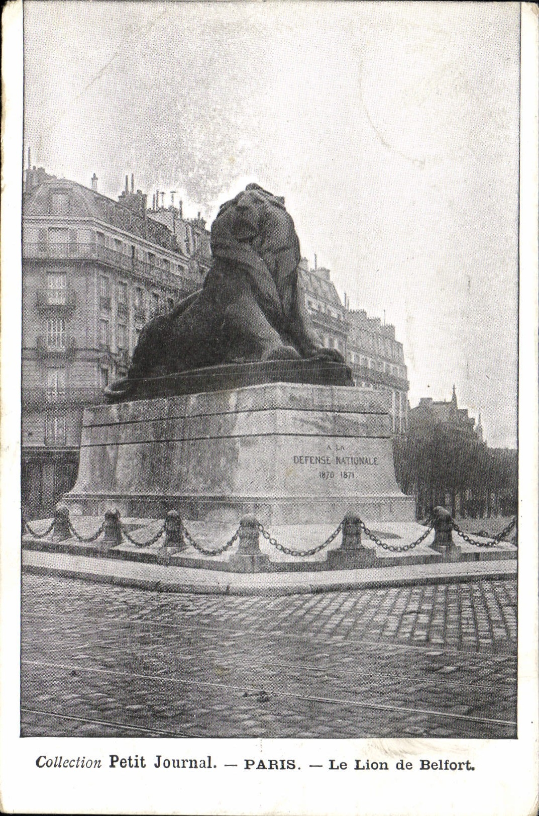 CPA Collection Petit Journal Paris Le Lion de Belfort