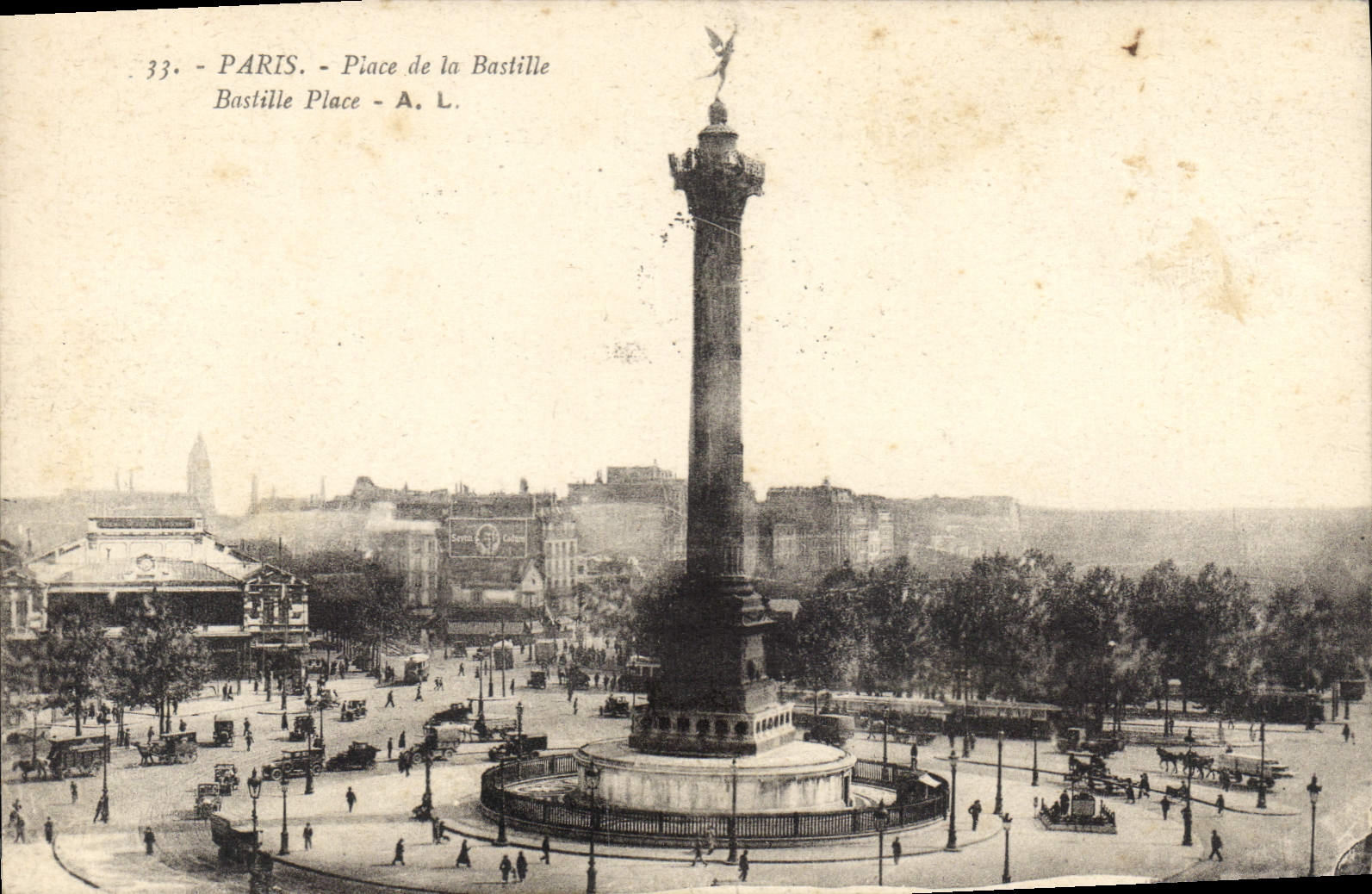 CPA Paris Place de la Bastille 