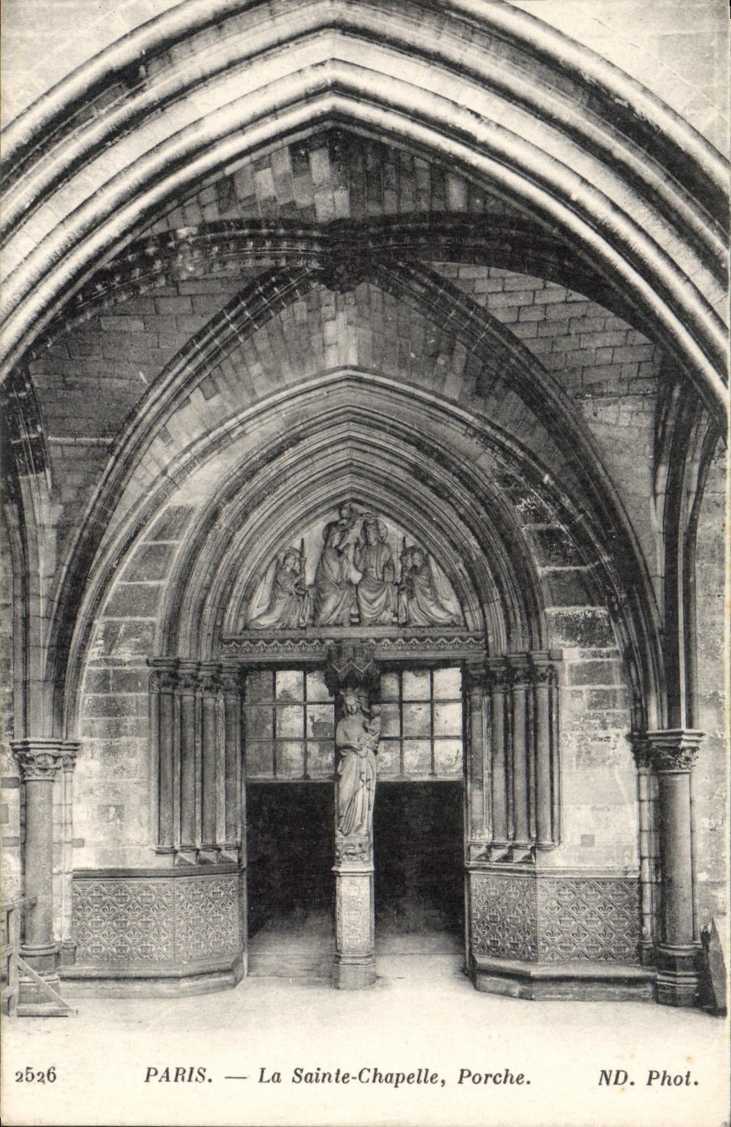 CPA Paris La Sainte Chapelle Porche 