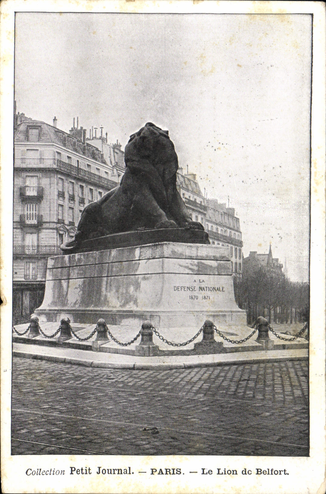 CPA Collection Petit Journal Paris Le Lion de Belfort