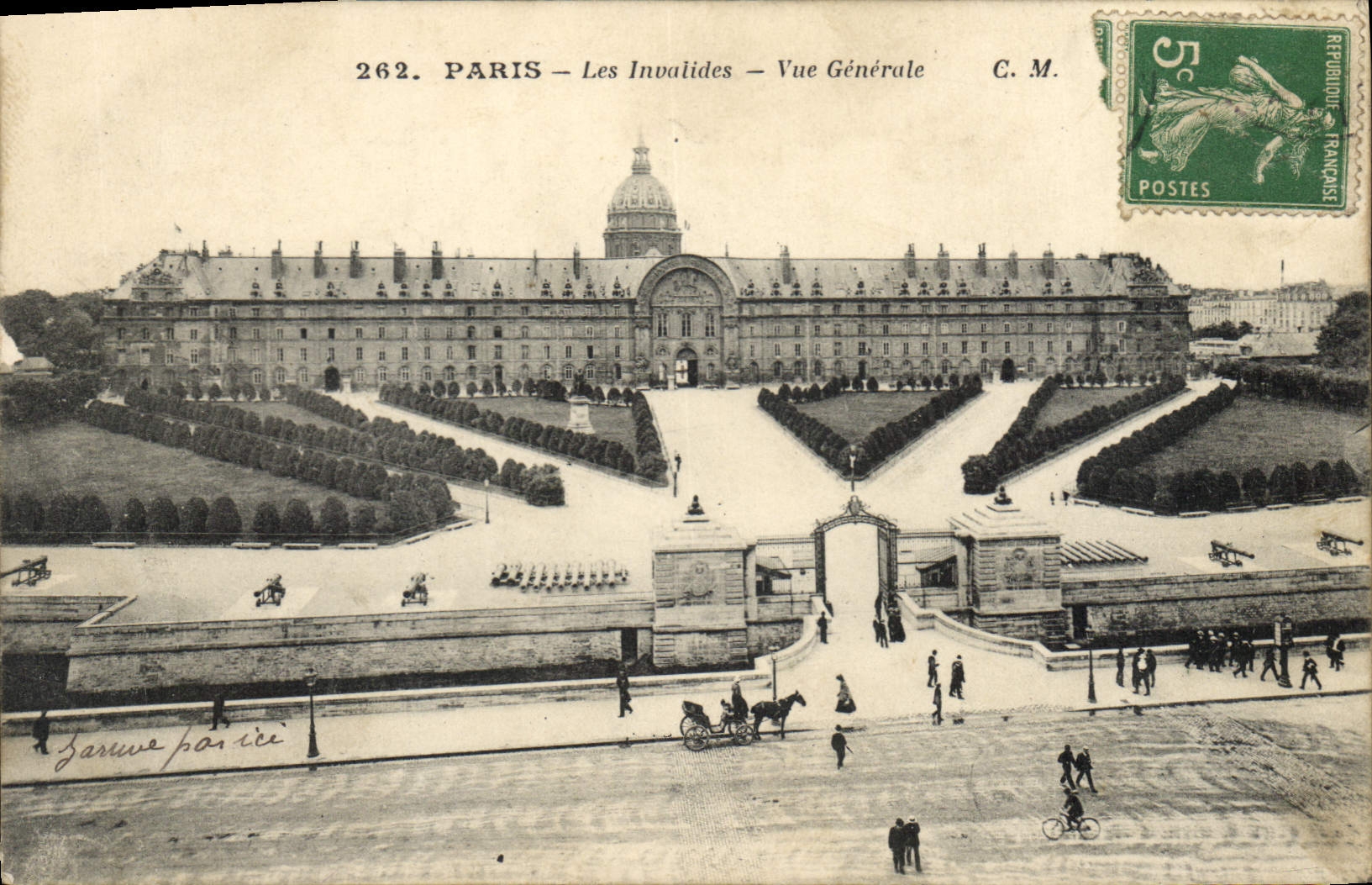 CPA Paris Les Invalides Vue generale