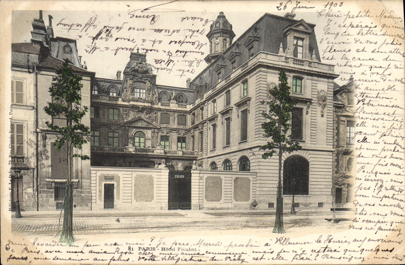 CPA Paris Hotel Fleubet