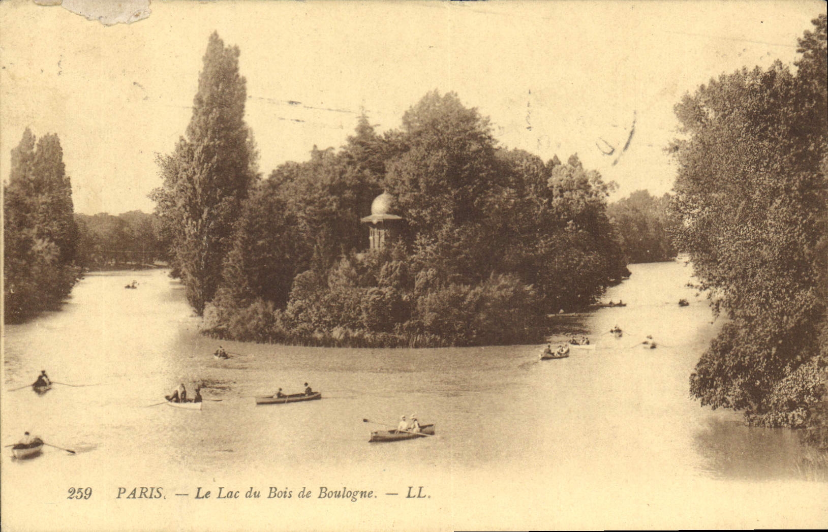 CPA Paris Le Lac du Bois de Bologne 