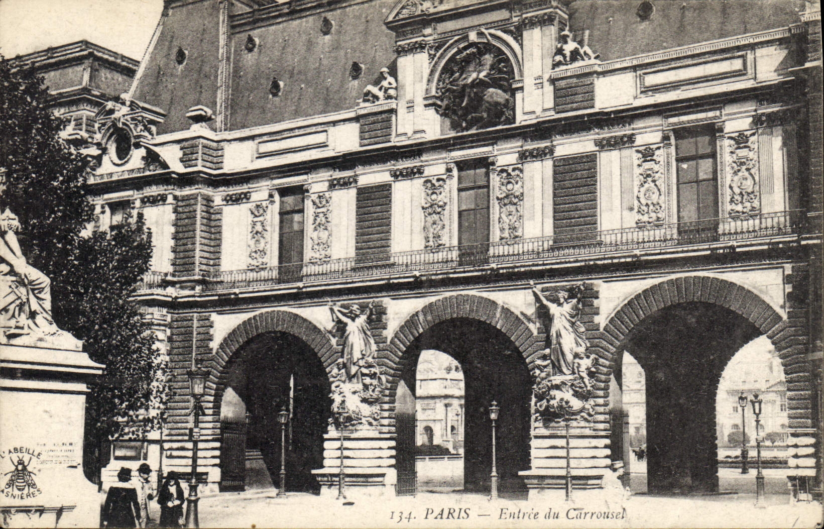 CPA Paris Entree du Carrousel 