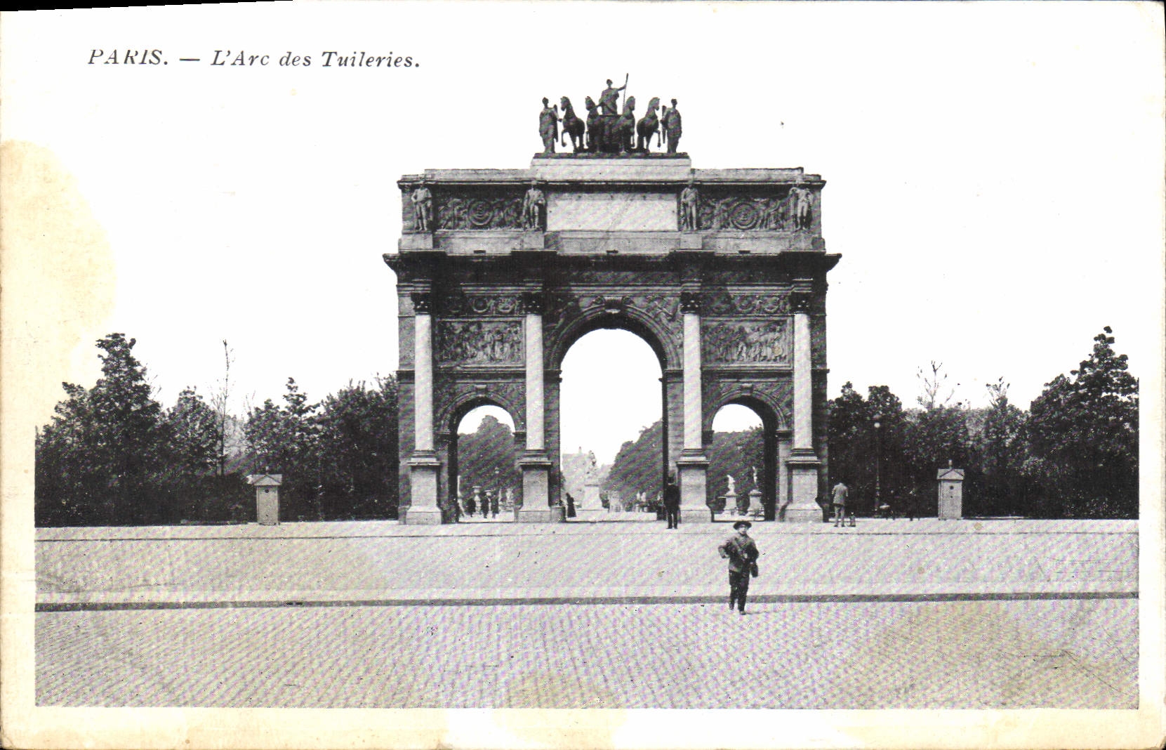 CPA Paris L'Arc des Tuileries 