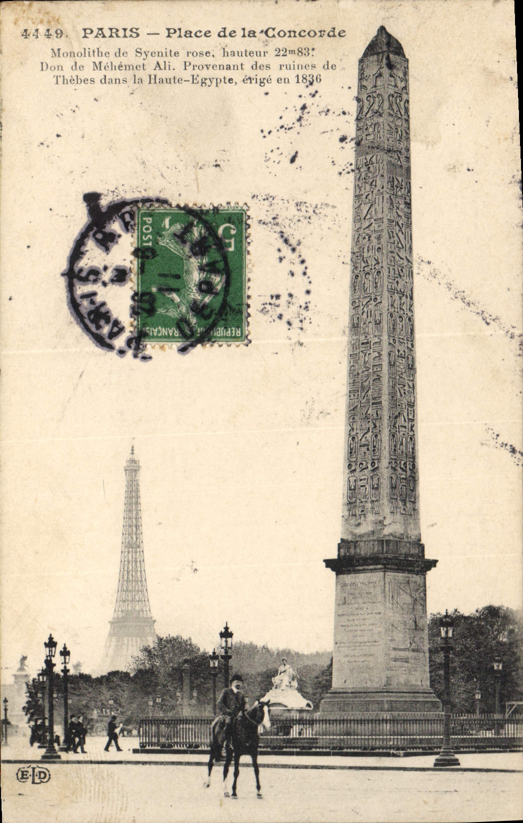 CPA Paris Place de la Concorde 