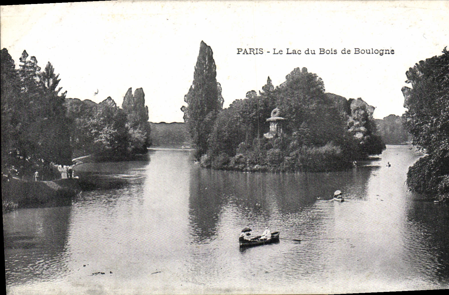 CPA Paris Le Lac du Bois de Boulogne 