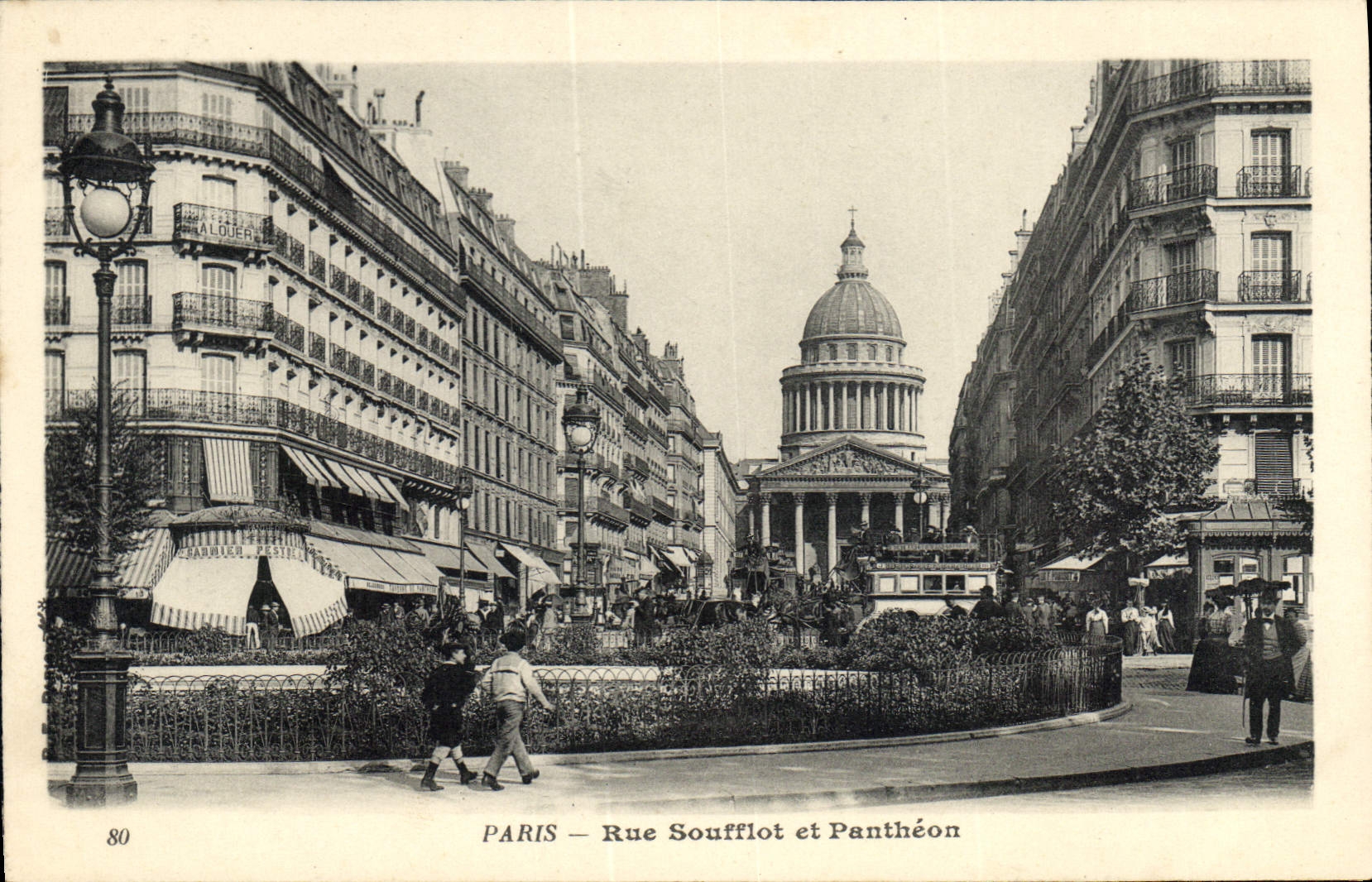 CPA Paris Rue Soufflot et Pantheon 