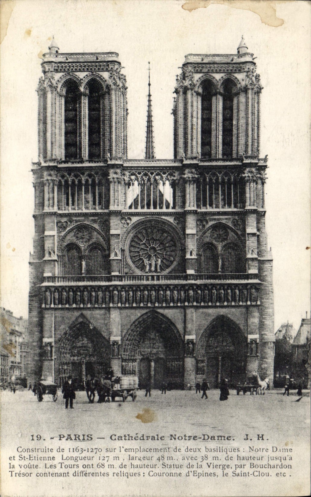 CPA Paris Cathedrale Notre Dame