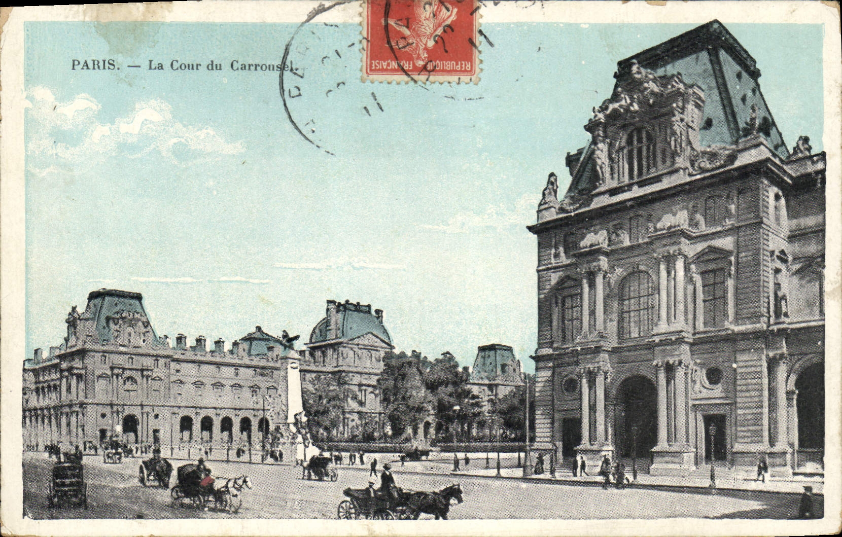 CPA Paris La Cour du Carrousel 