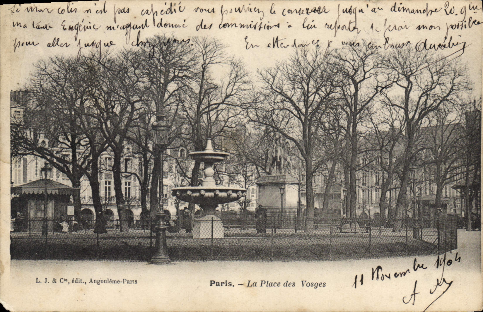 CPA Paris La Place des Vosges 