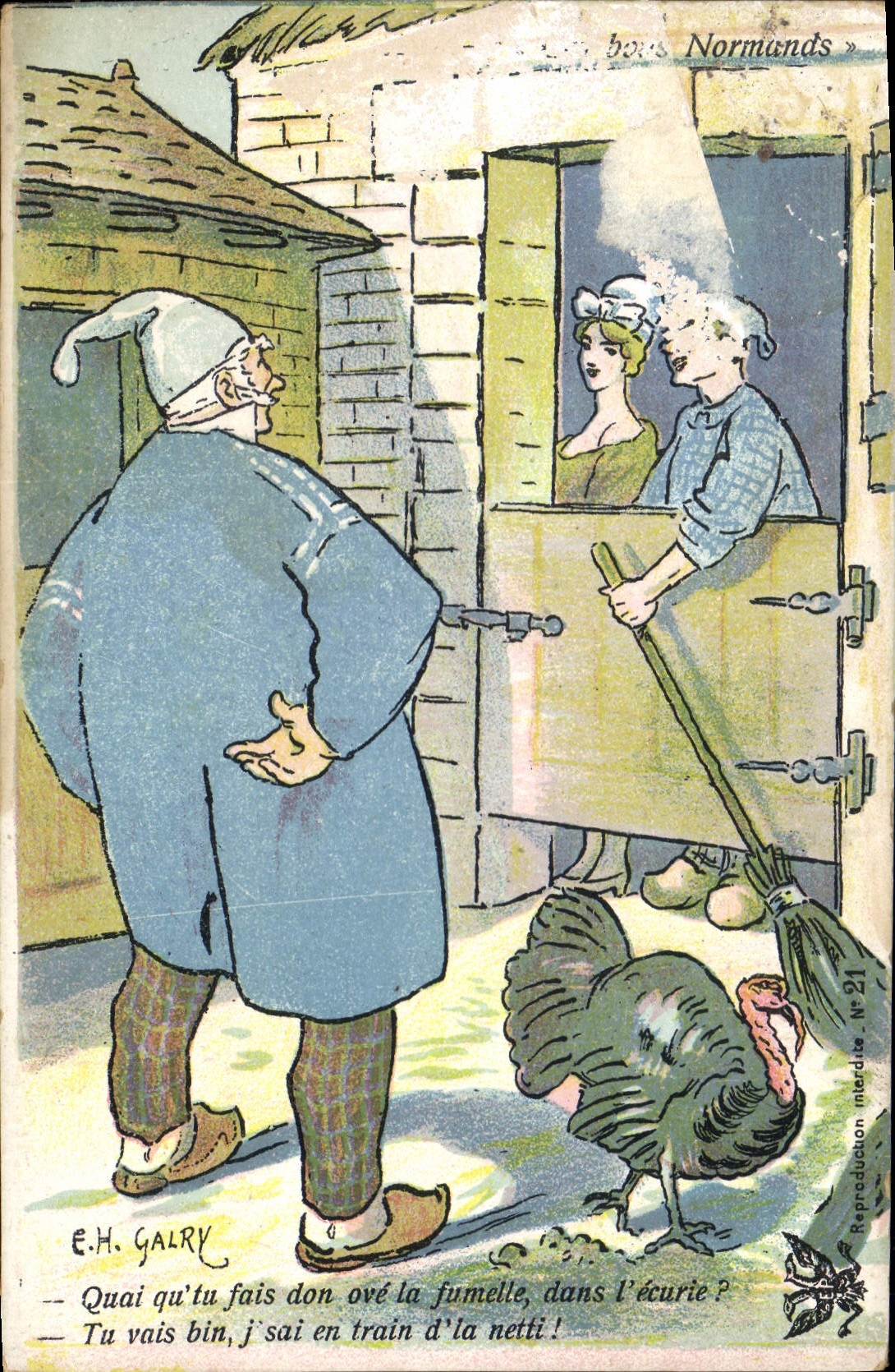 CPA Folklore Galry Dinde