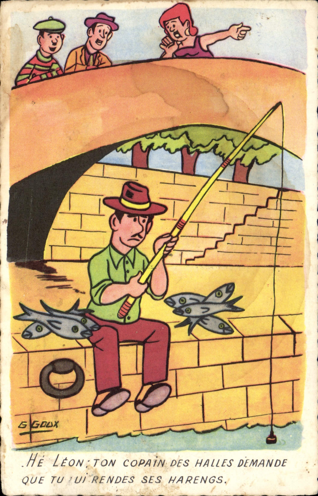 CPA Humour Peche Pecheur