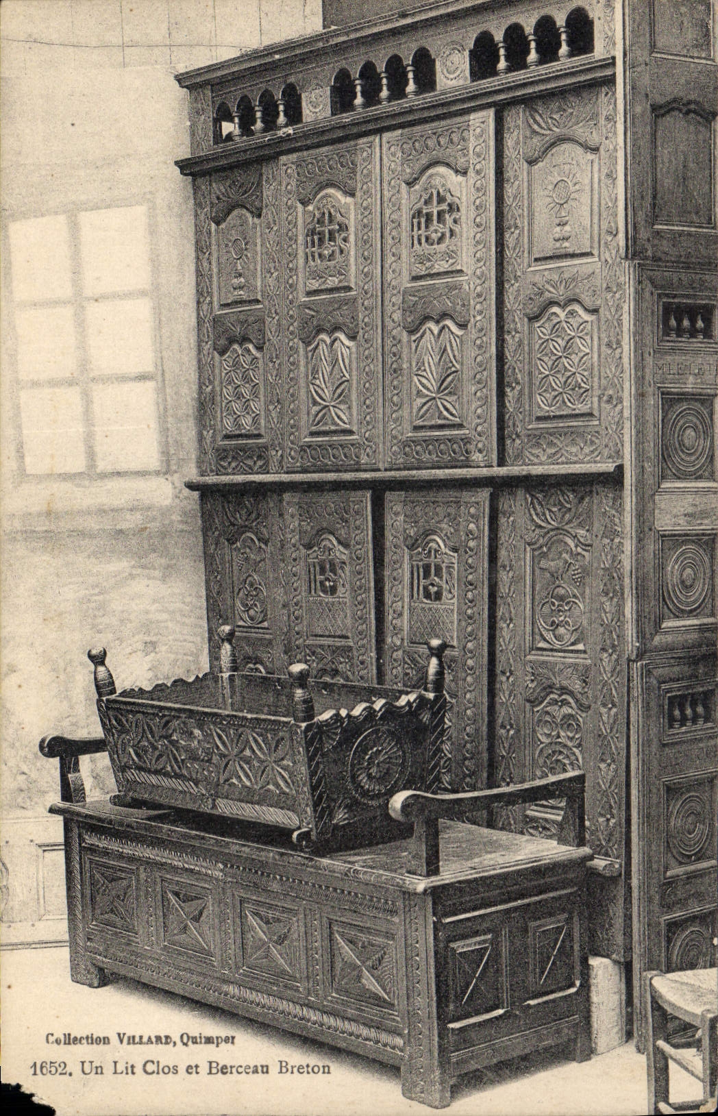 CPA Un Lit Clos et Beceau Breton 