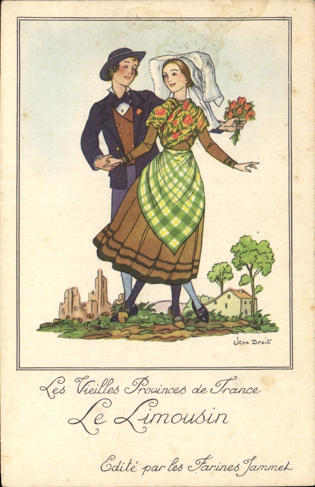 CPA Les Vieilles Provinces de France Le Limousin Farines Jammet