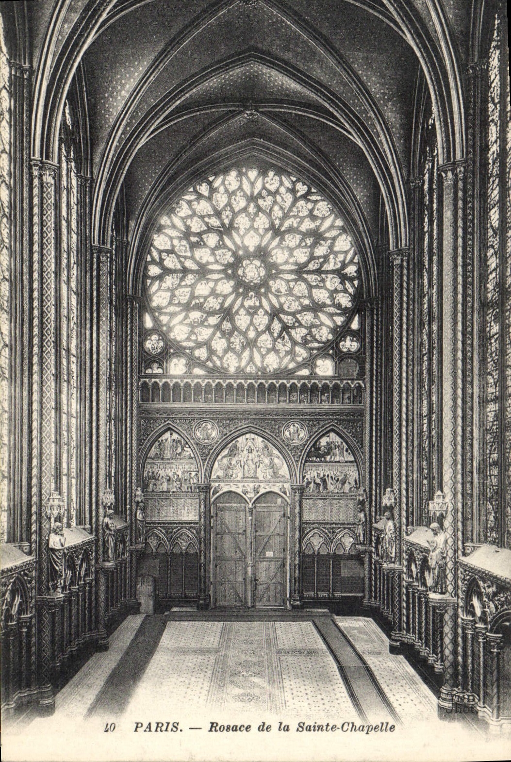 CPA Paris Rosace de la Sainte Chapelle 