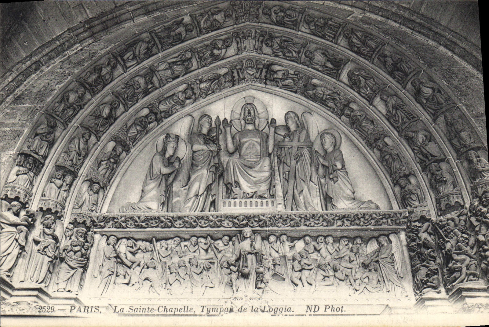 CPA Paris La Sainte Chapelle Tympan de la Loggia