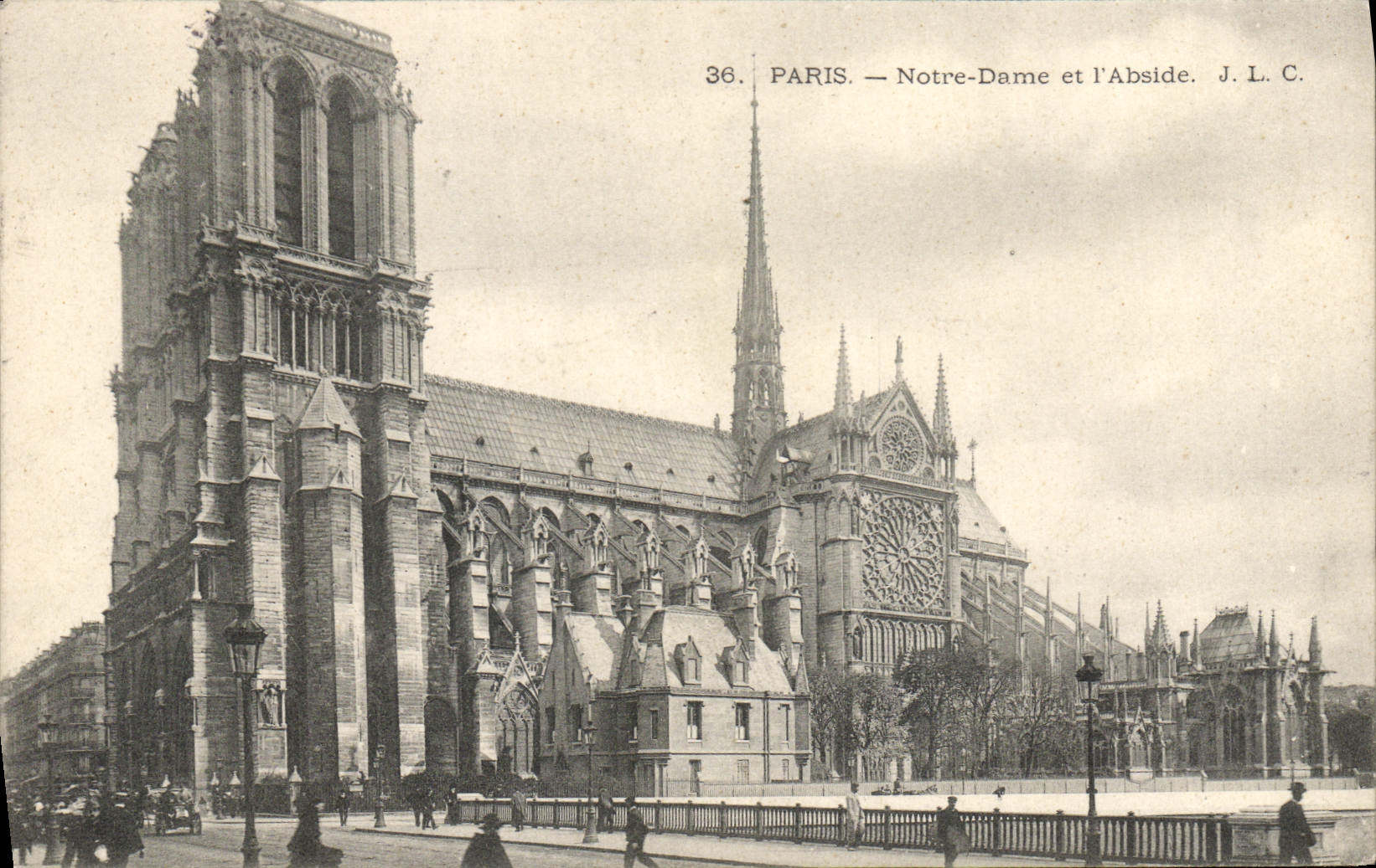 CPA Paris Notre Dame et l'Abside