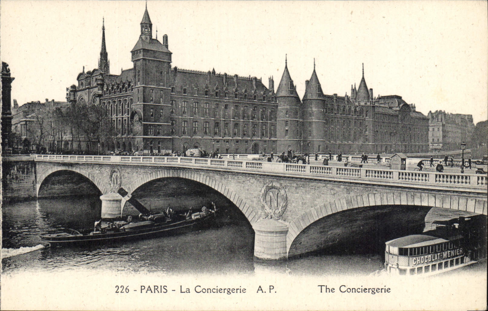 CPA Paris La Conciergerie Bateau
