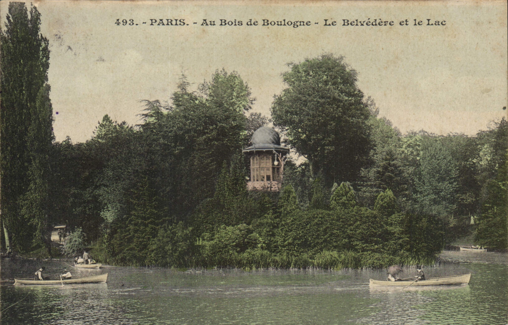 CPA Paris Au Bois de Boulogne Le Belvedere et le Lac 