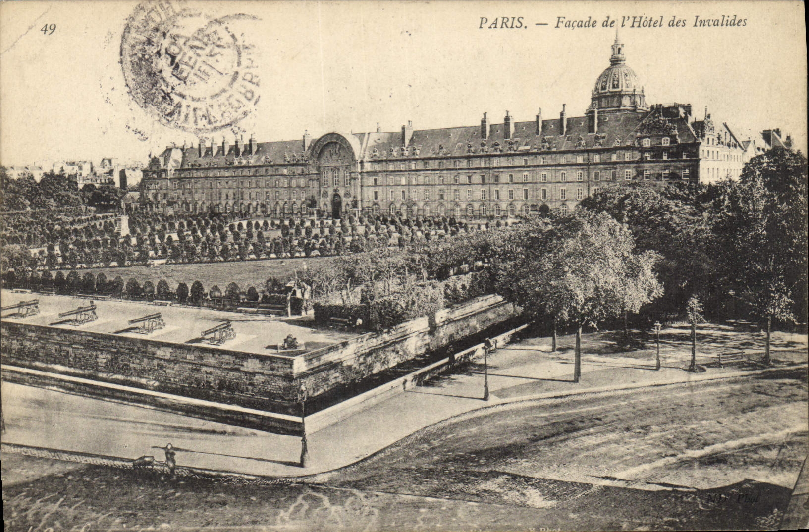 CPA Paris Facade de l'Hotel des Invalides