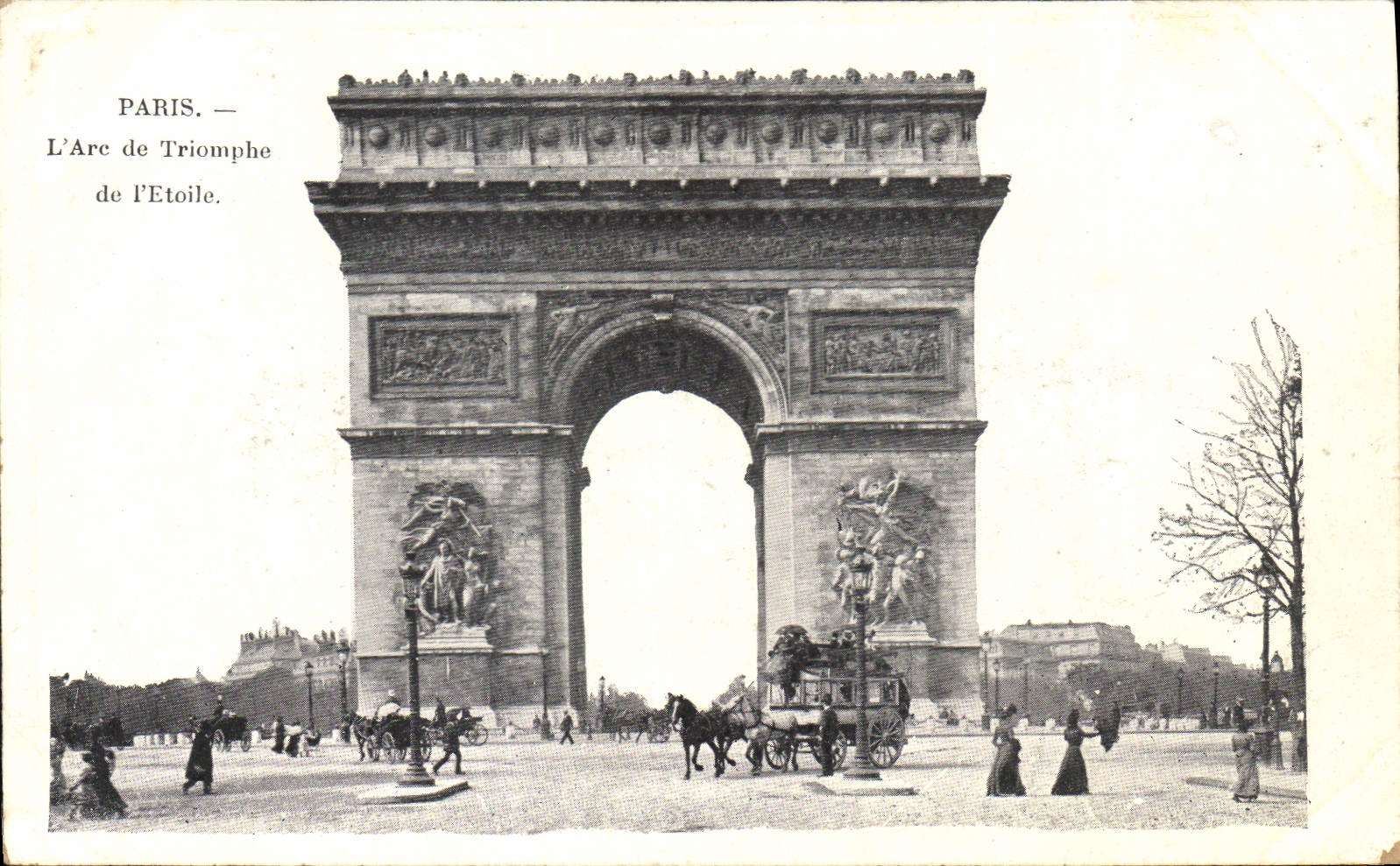 CPA Paris l'Arc de Triomphe de l'Etoile
