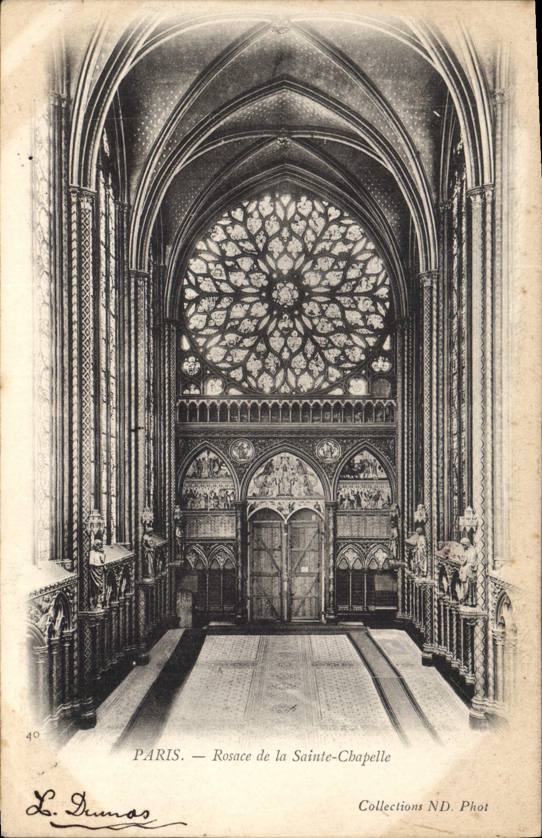 CPA Paris Rosace de la Sainte Chapelle 
