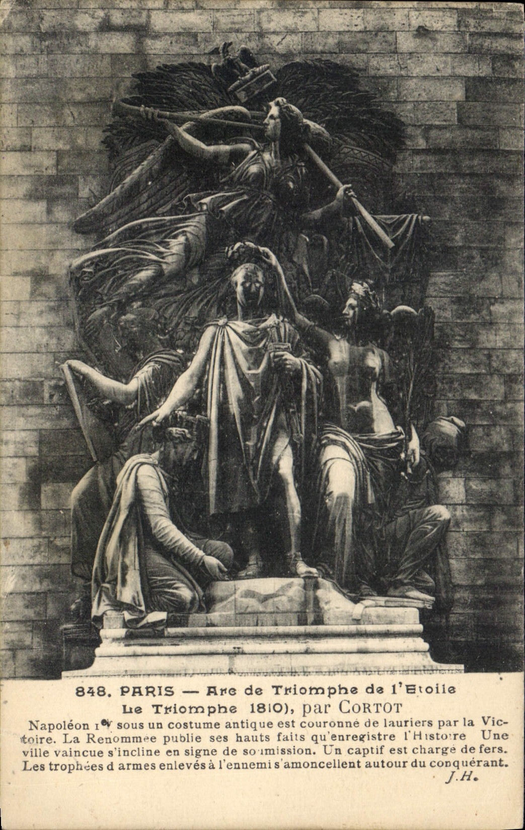 CPA Paris Arc de Triomphe de l'Etoile Le Triomphe