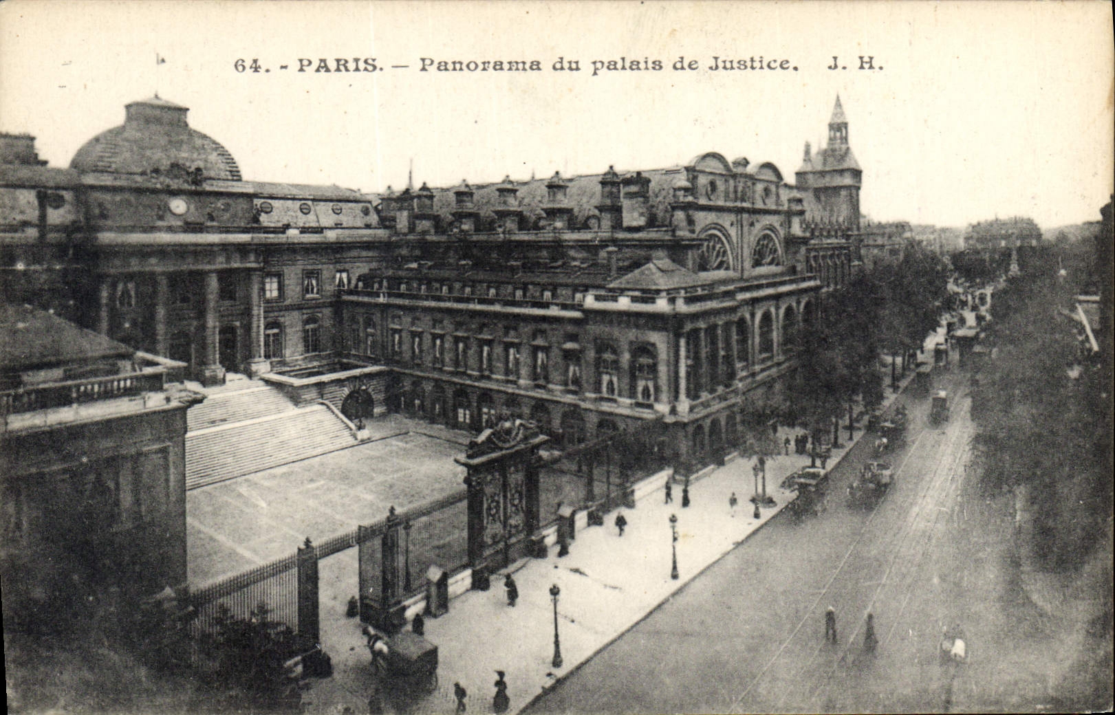 CPA Paris Panorama du palais de Justice 