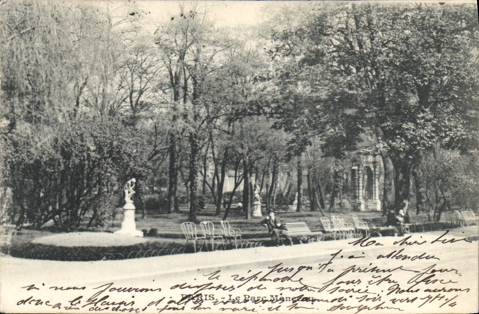 CPA Paris Le Parc Monceau 