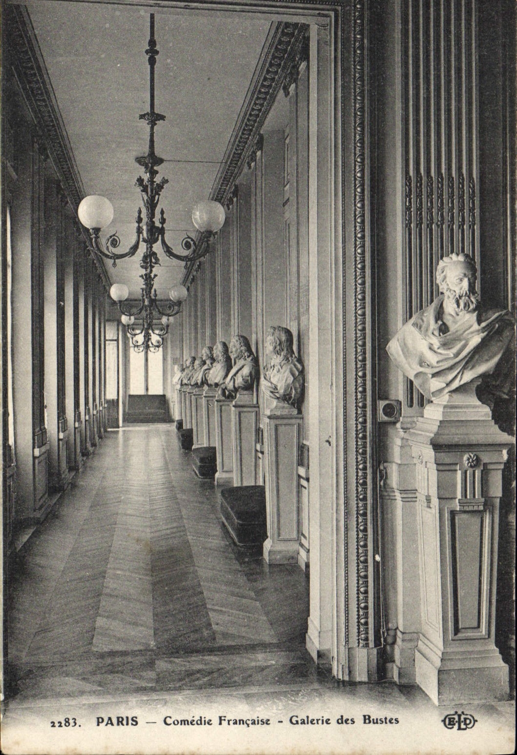 CPA Paris Comedie Francaise Galerie des Bustes
