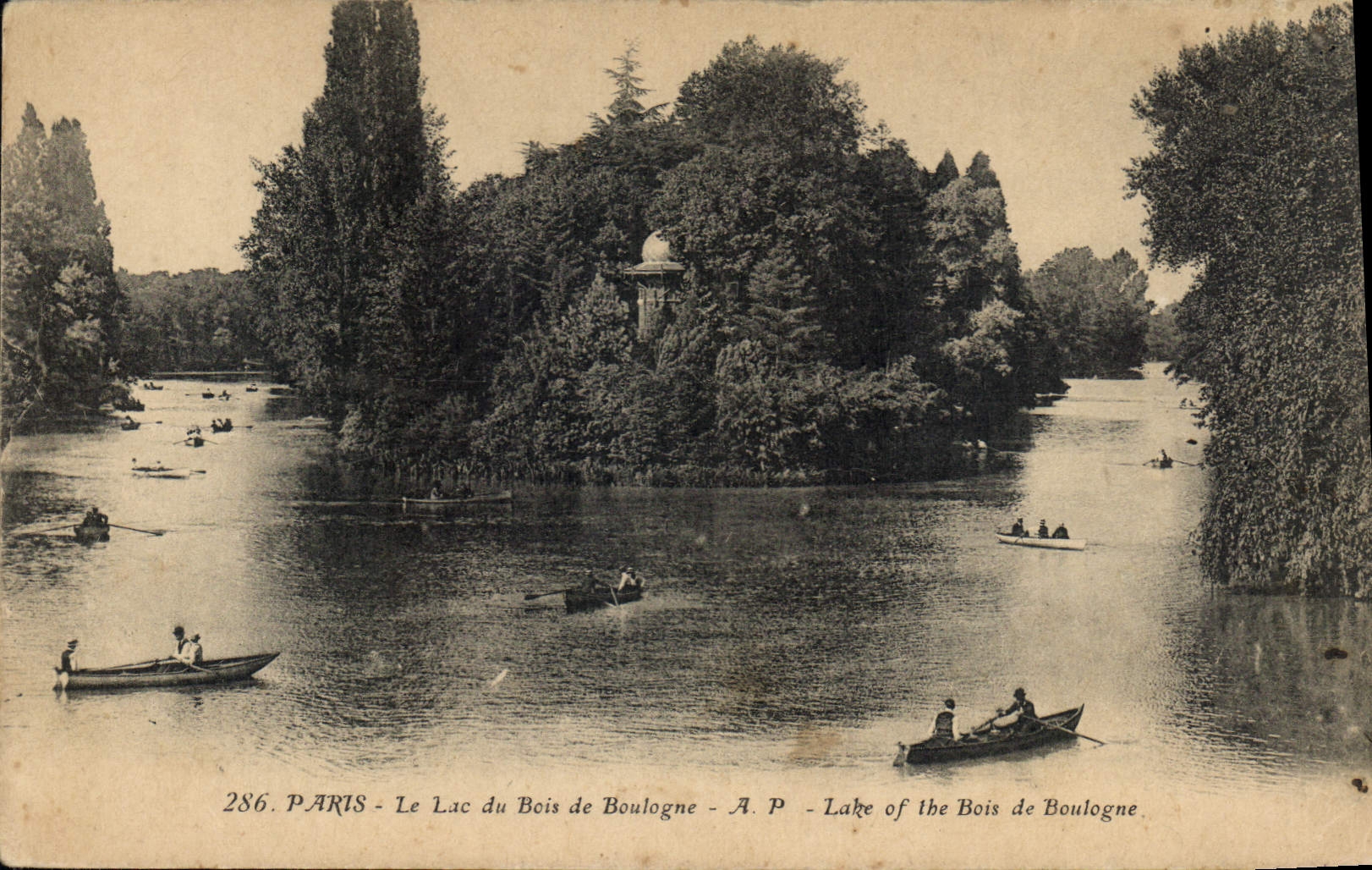CPA Paris Le Lac du Bois de Boulogne 