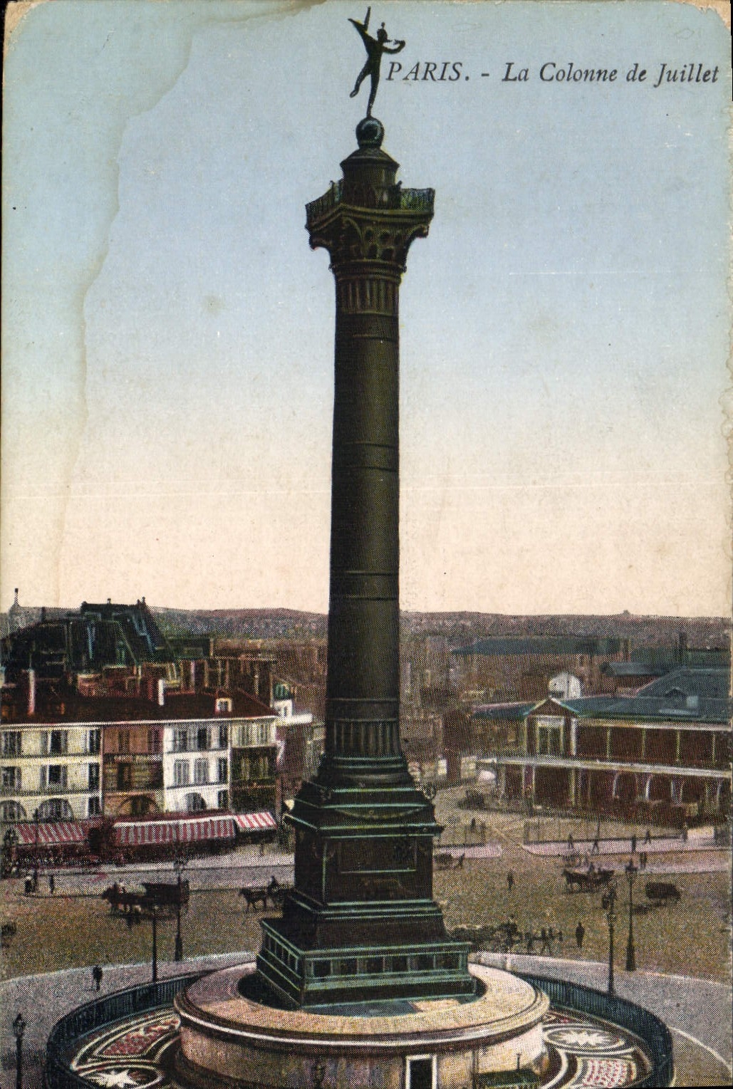 CPA Paris La Colonne de Juillet 