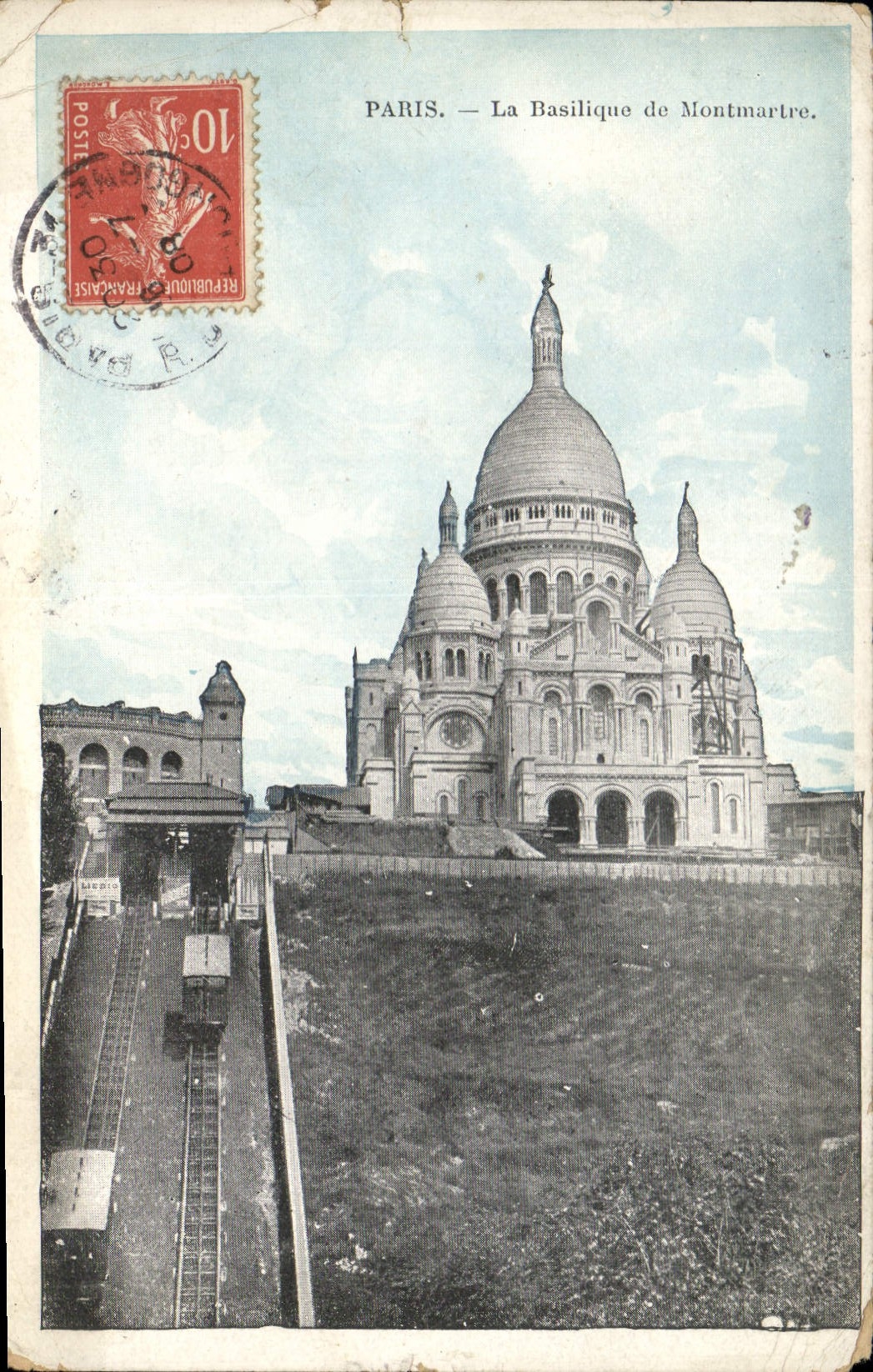 CPA Paris La Basilique de Montmartre