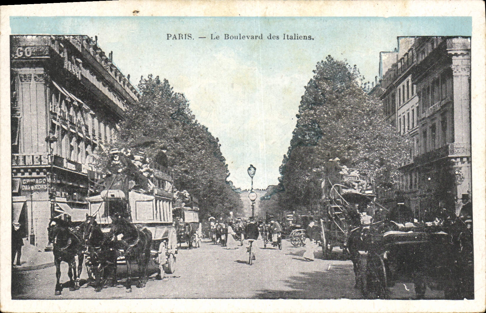 CPA Paris le Boulevard des Italiens 