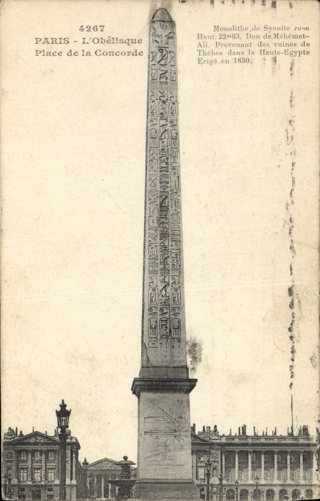 CPA Paris L'Obelisque Place de la Concorde 