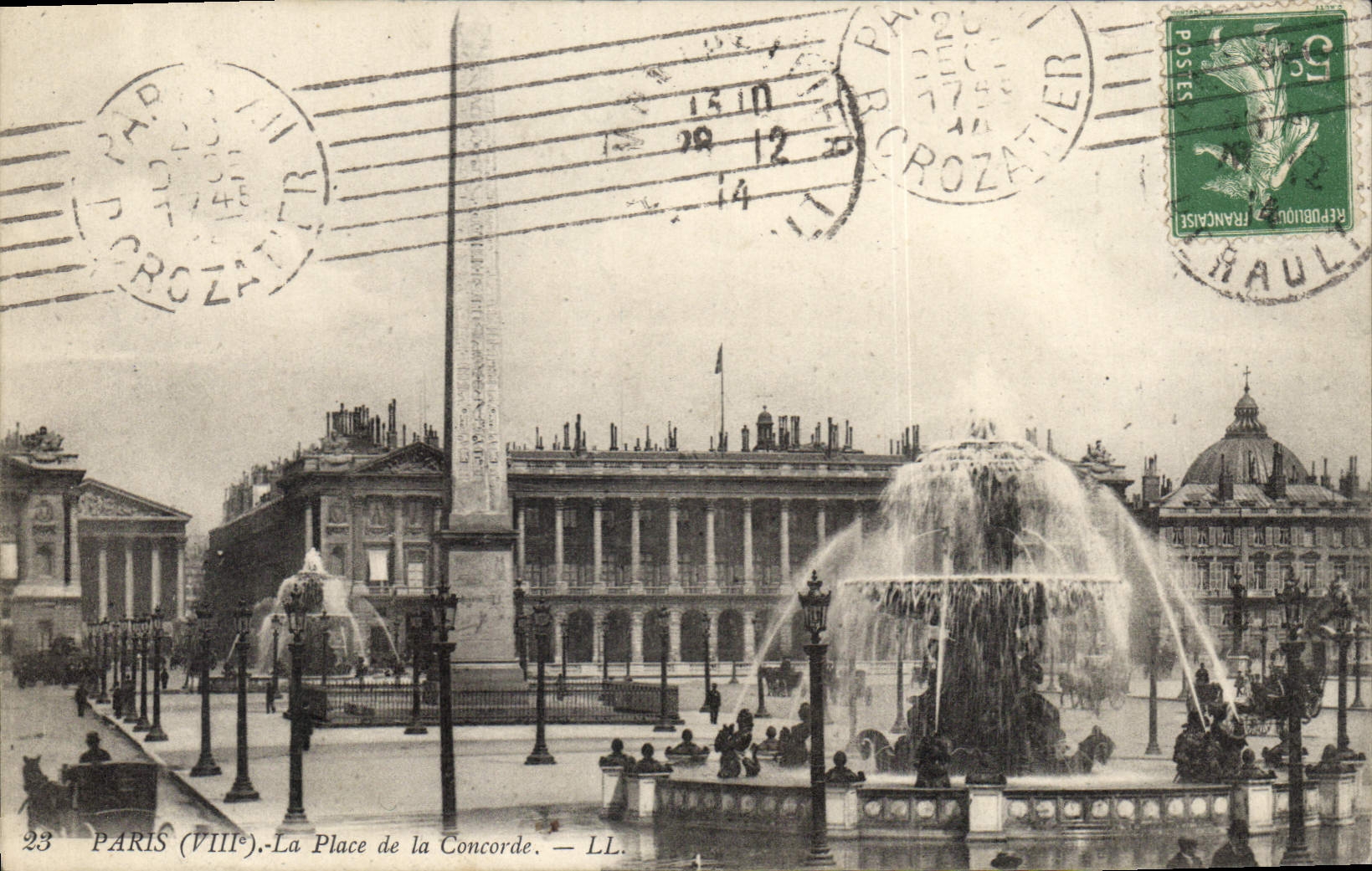 CPA Paris VIII La Place de la Corcorde