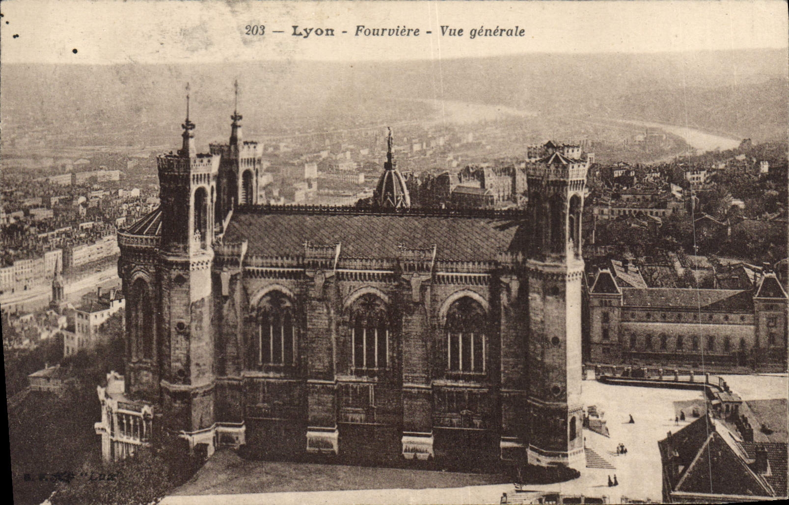 CPA Lyon Fourviere Vue generale 